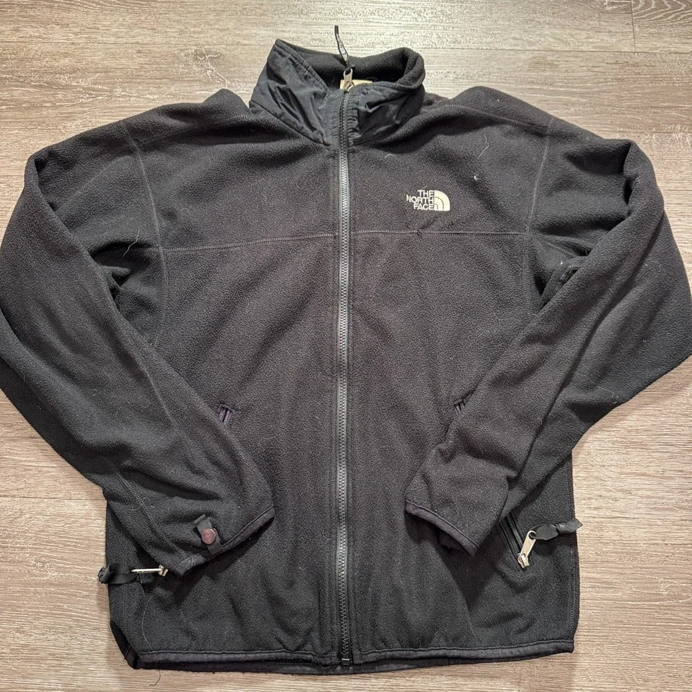 The North Face Fleece Jacket Men Small Black Polyester Full Zip Gorpcore Outdoor